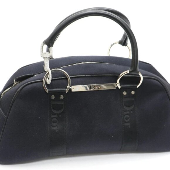 Dior Handbags - Christian Dior Hardcore Bowler Bag - Navy